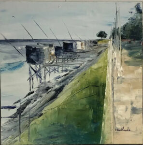 Catherine Bailhache, Pêcheries, huile sur toile